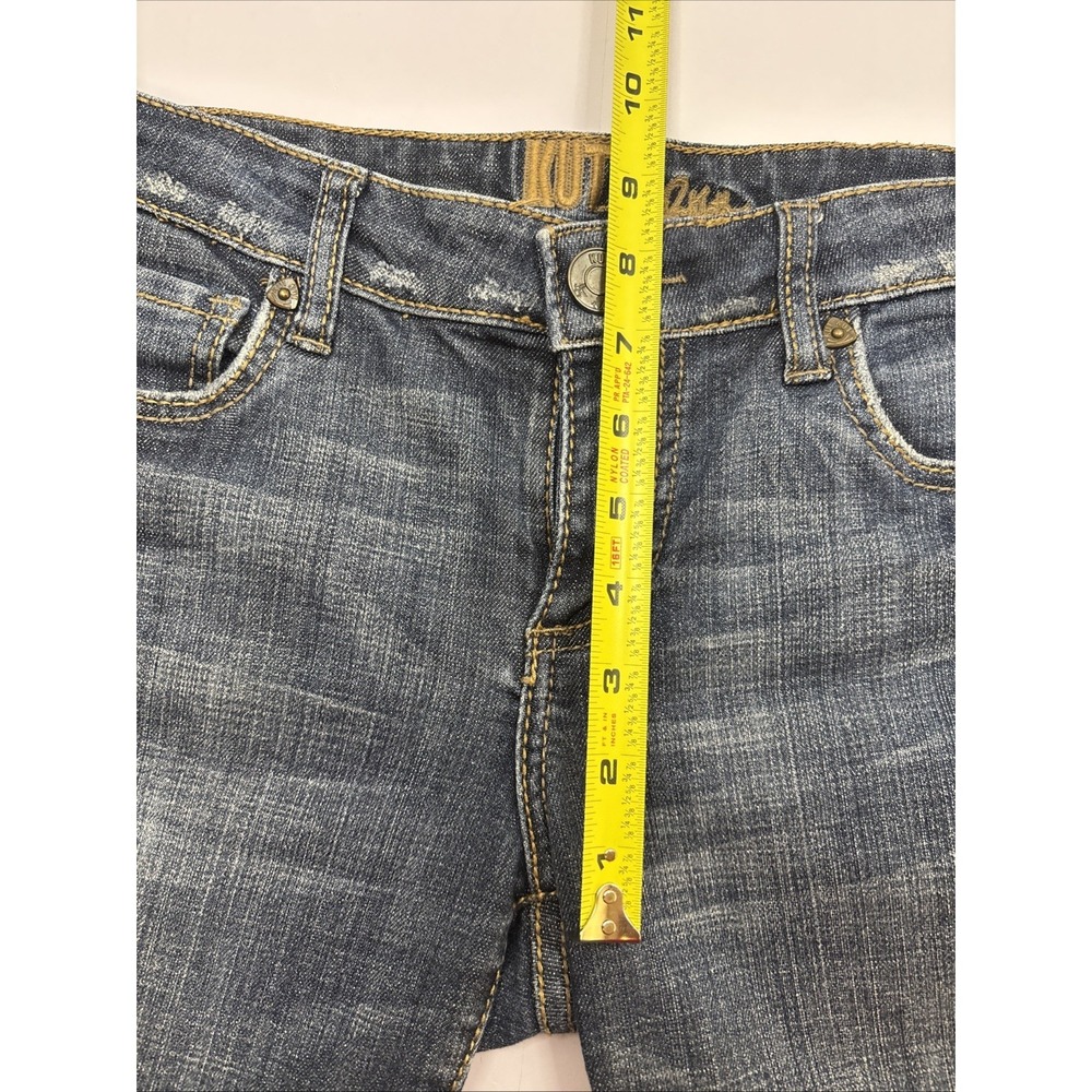 Kut from the Kloth Womens Bermuda Stretch Jean Shorts Y2K Flap Pocket Size 2 - Picture 8 of 11